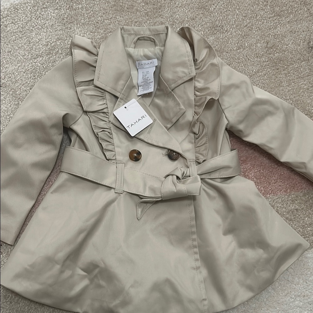 Kids Beige Trench Coat